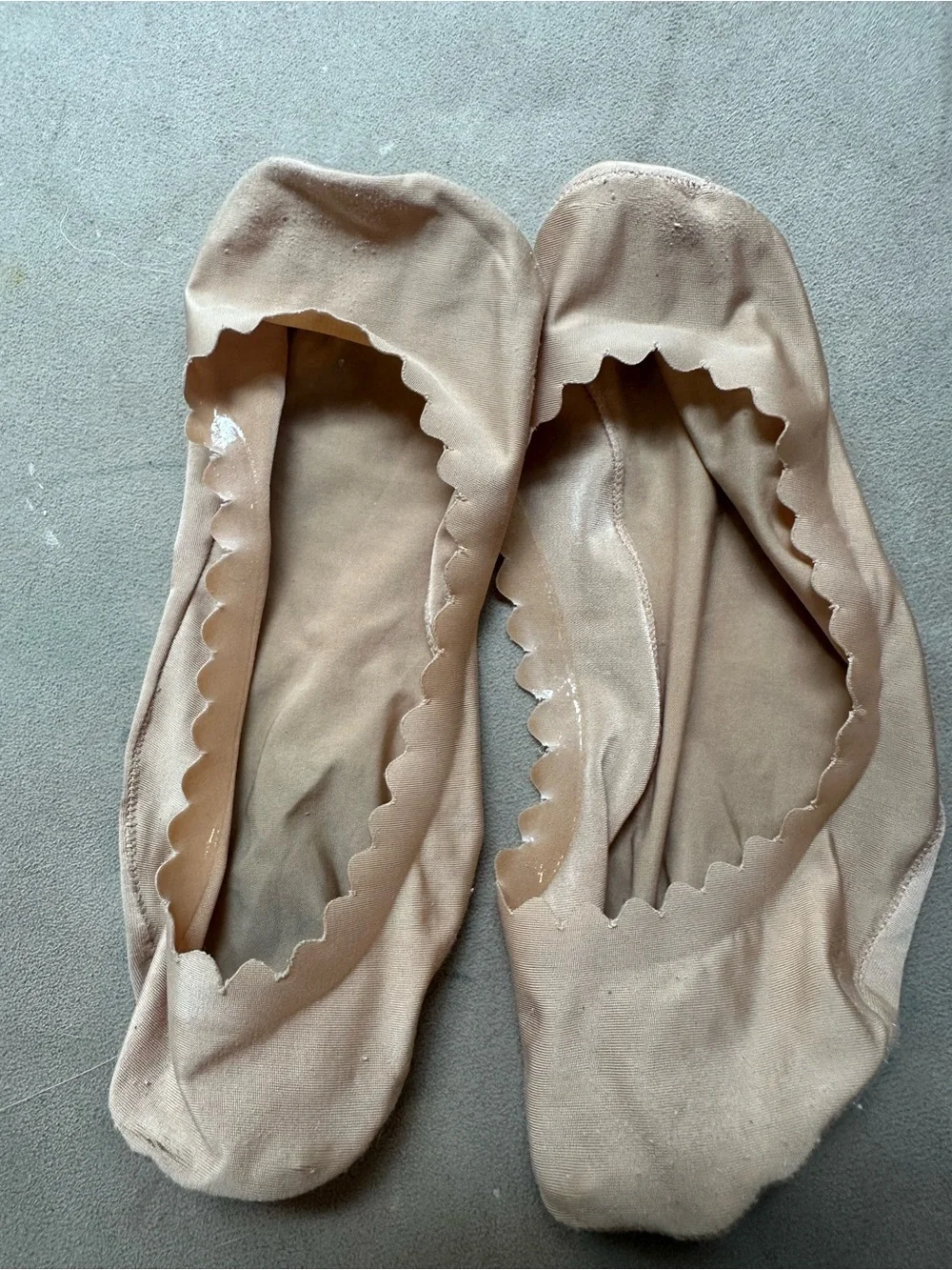 No-Show Nylon Liner Socks - Nude Women’s